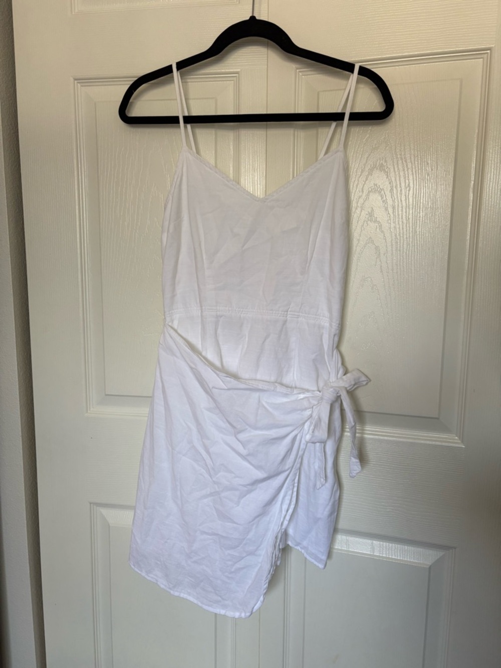 Abercrombie & Fitch White Smocked Waist Dress